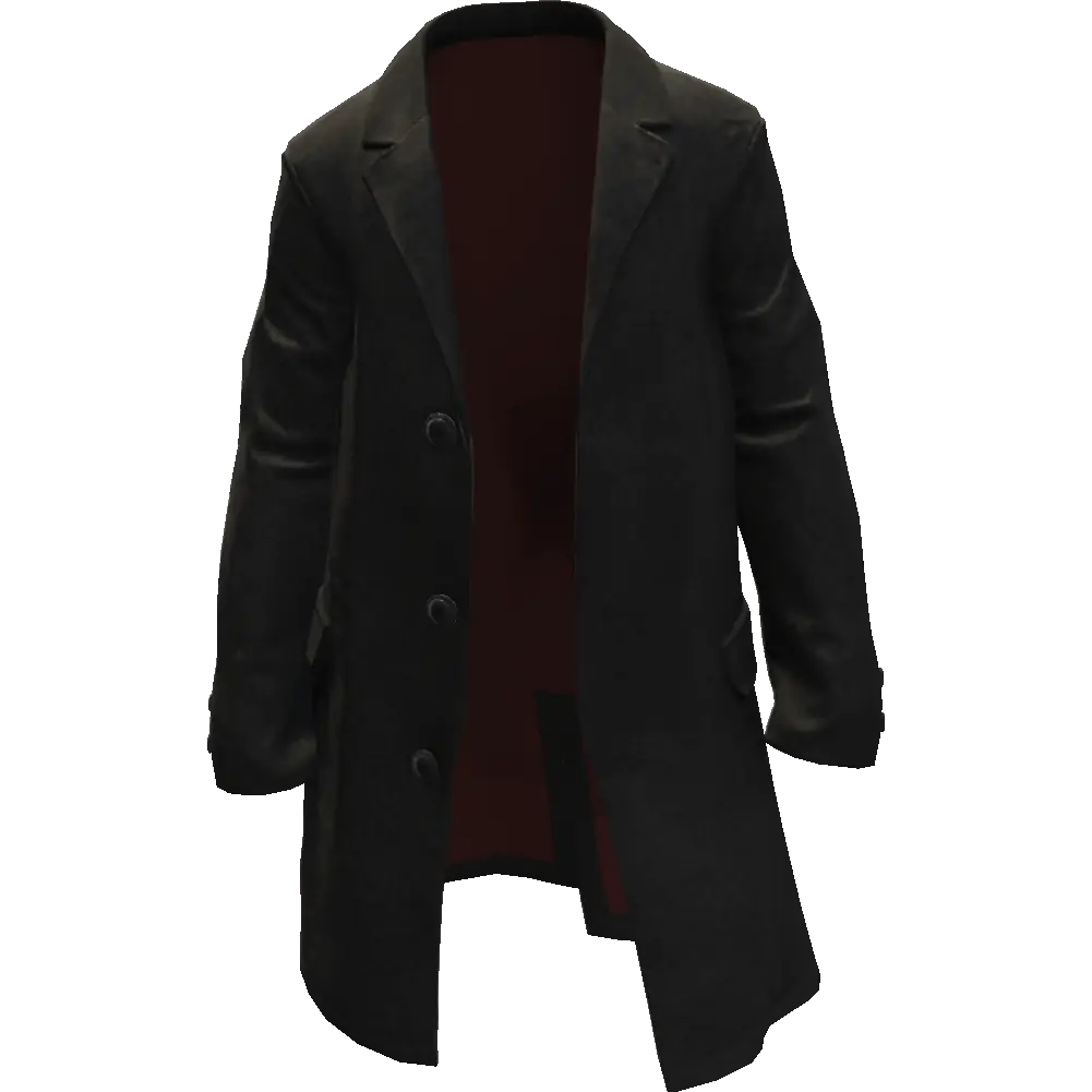 Пальто расстегнутое