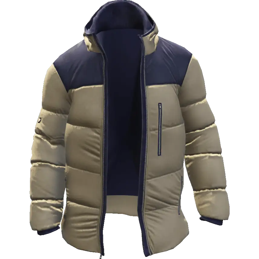 Открытый пуховик