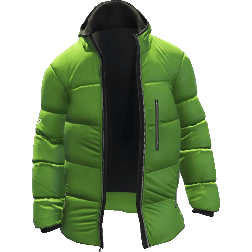 Открытый пуховик