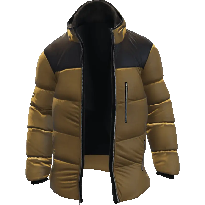 Открытый пуховик