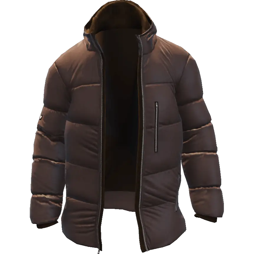 Открытый пуховик