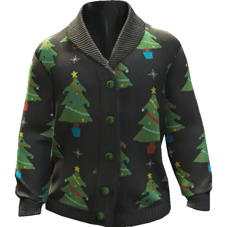 Кофта с ёлками №1