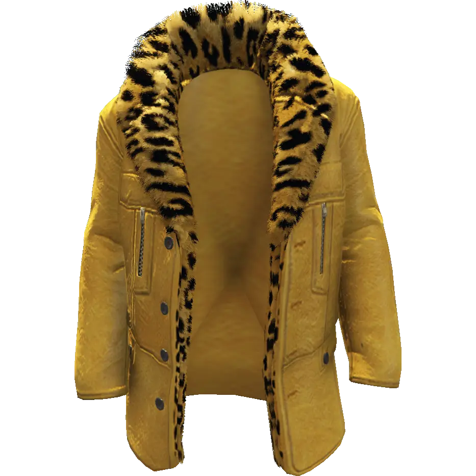 Кожаная куртка с мехом №2