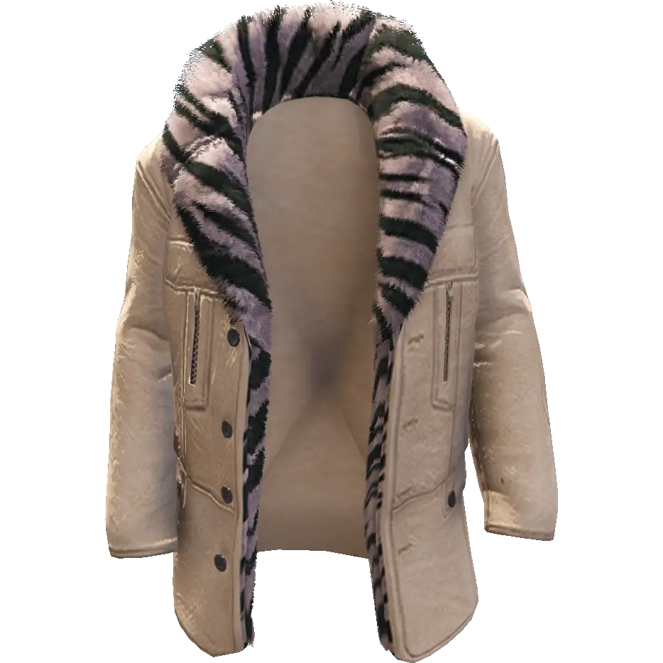 Кожаная куртка с мехом №2