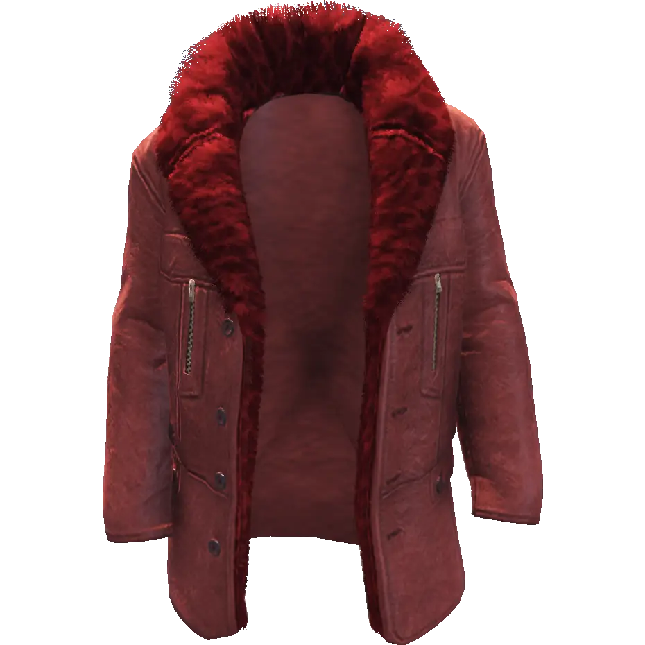 Кожаная куртка с мехом №2