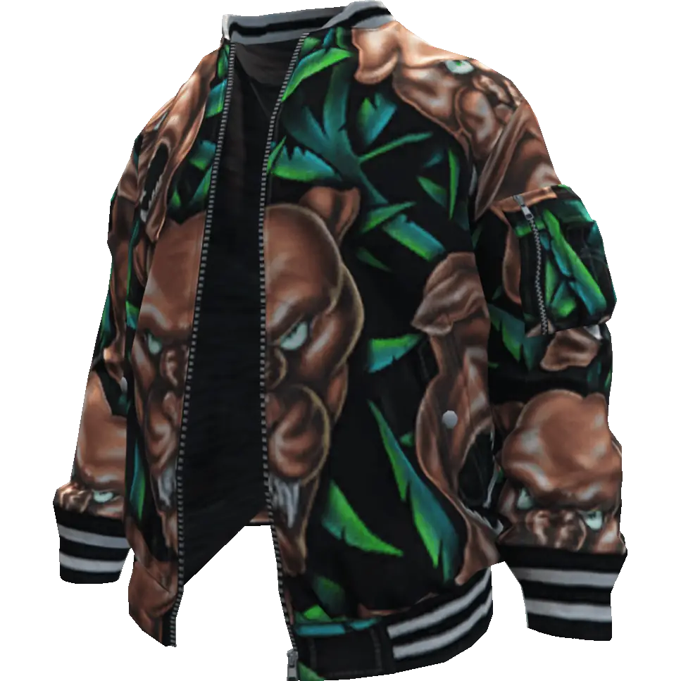 Открытая куртка с пантерами