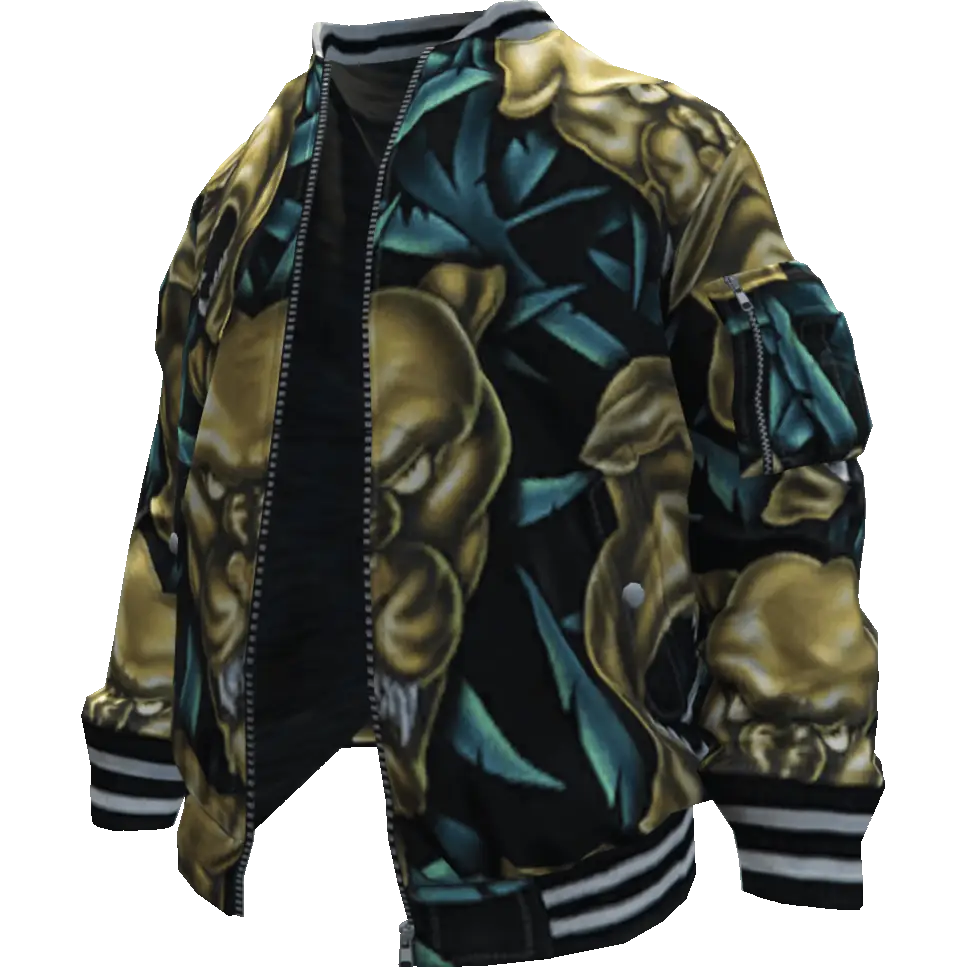 Открытая куртка с пантерами