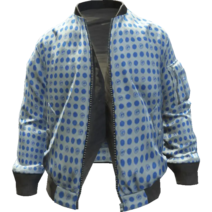 Открытая куртка в кружок