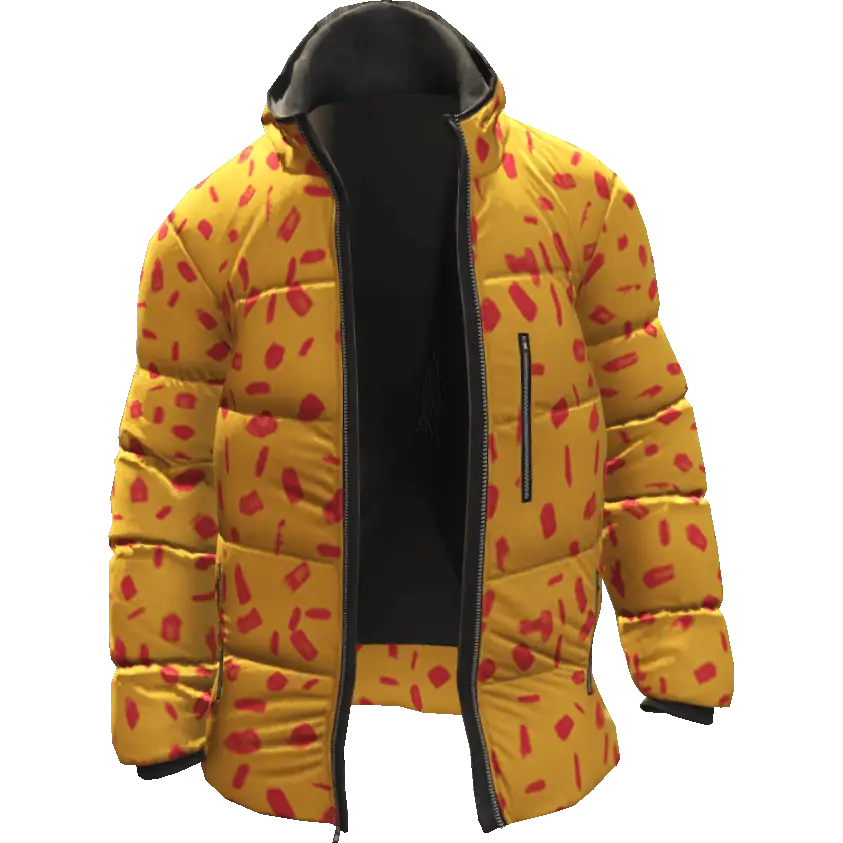 Разноцветная открытая куртка