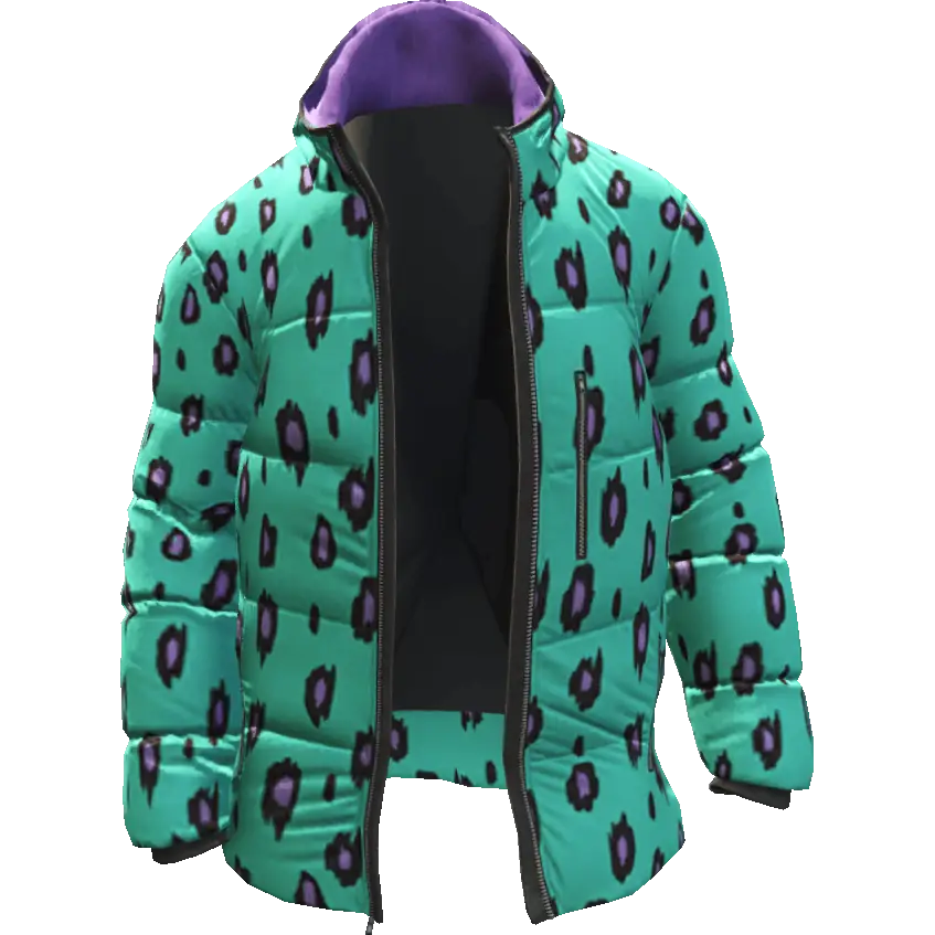 Разноцветная открытая куртка