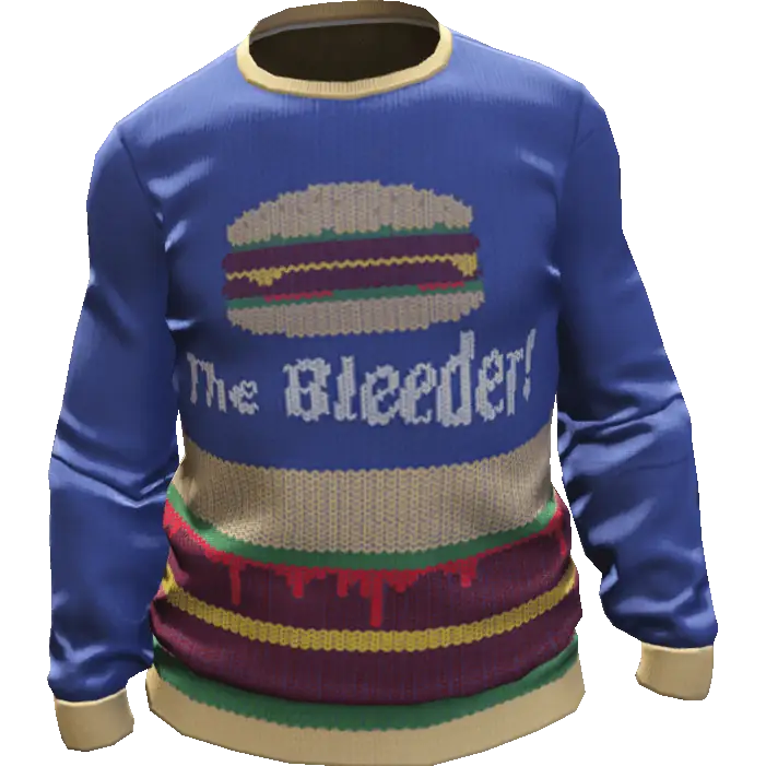 Вязаная кофта 'Burger Shot'