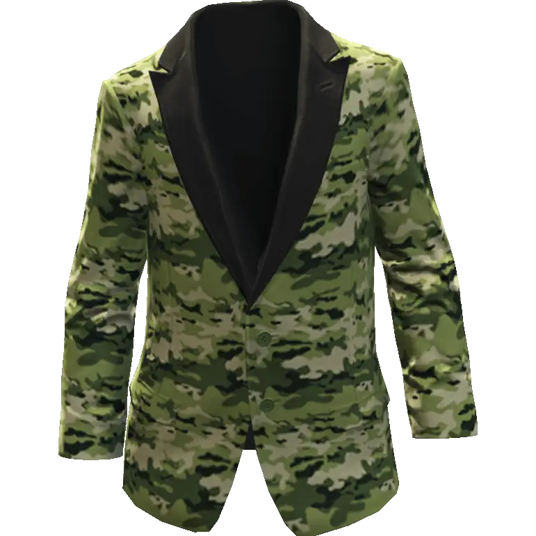 Пиджак с узором закрытый