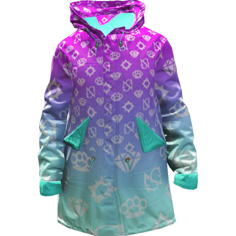 Разноцветная куртка 'Diamond' №2