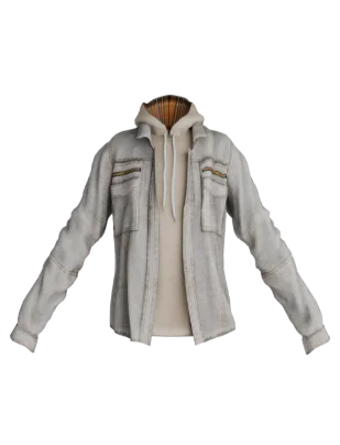 Джинсовка с худи Beige [1935]