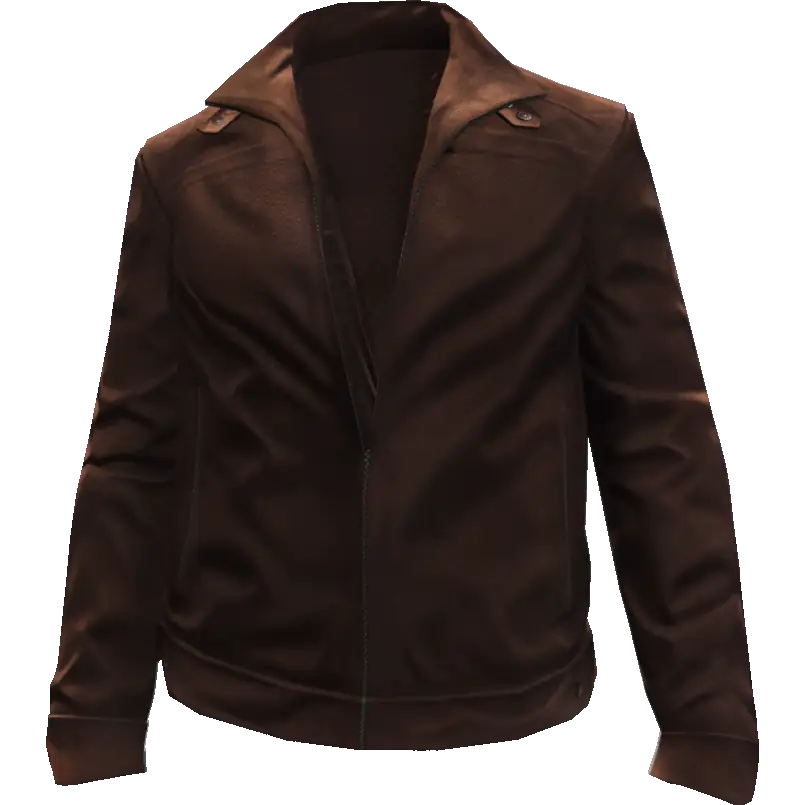 Кожаная куртка с белыми вставками