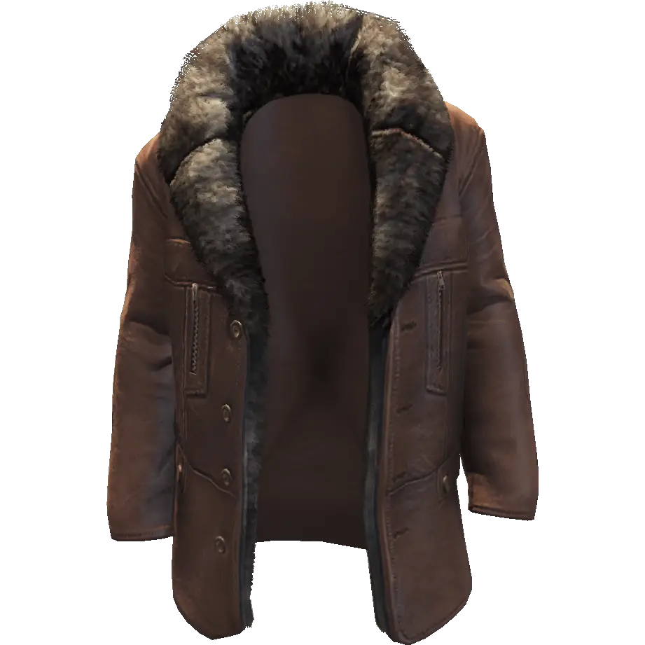 Кожаная куртка с мехом №1