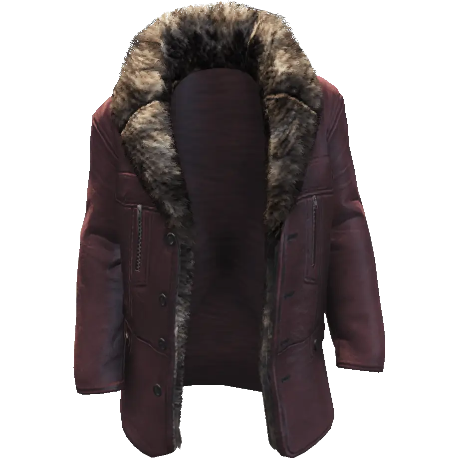 Кожаная куртка с мехом №1