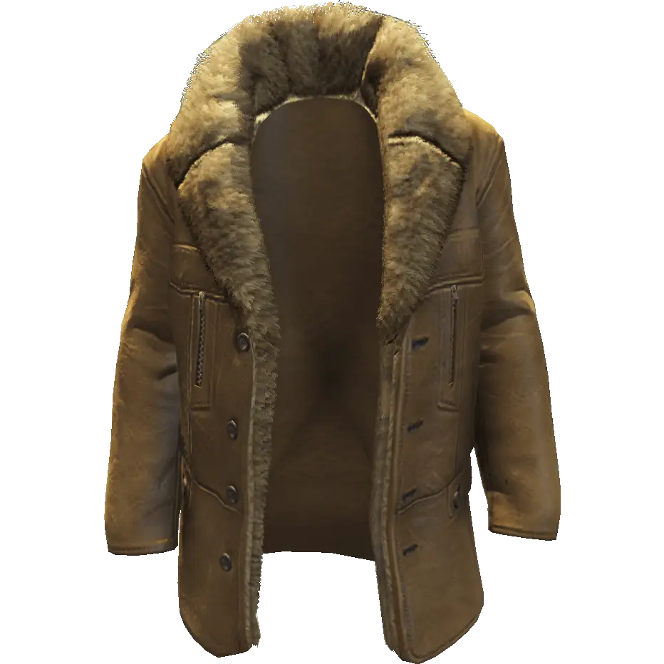 Кожаная куртка с мехом №1