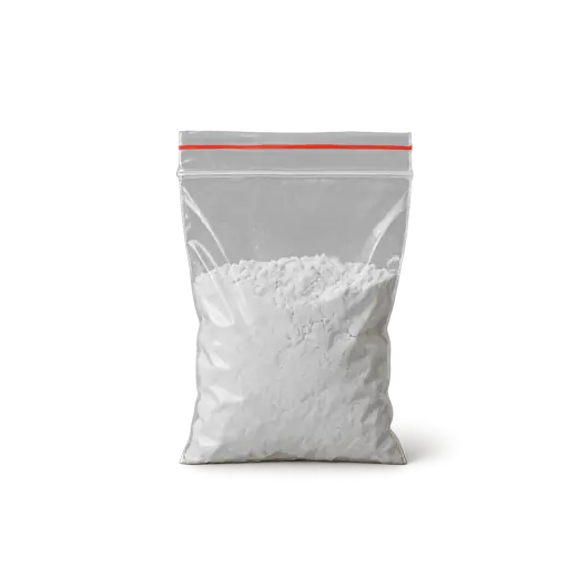 Пакетик с белым веществом