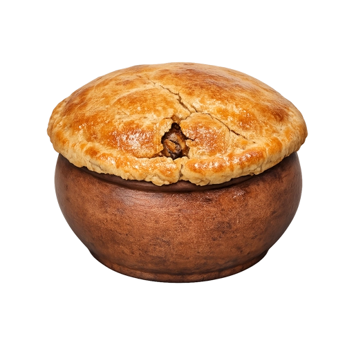 Кролик в горшочке под тестом